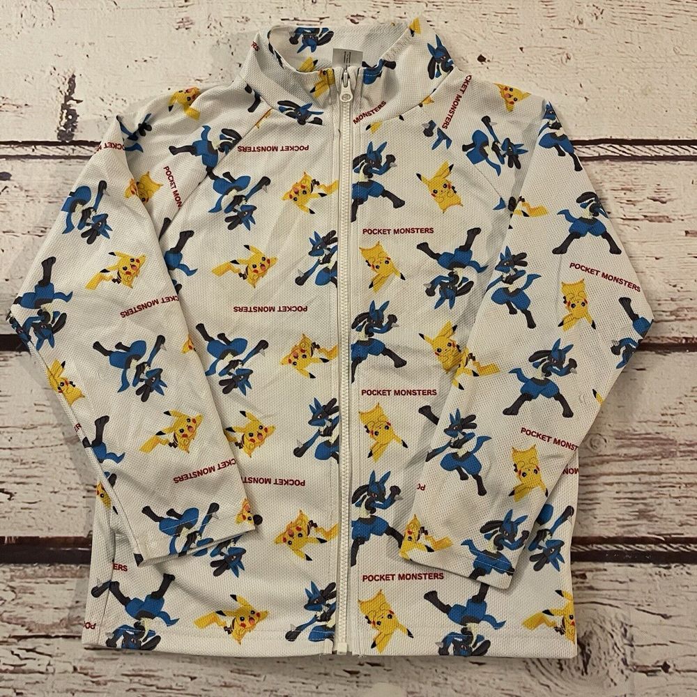Pokemon Pocket Monster Pikachu x Lucario Long‎ Sleeve Size 5 Boys